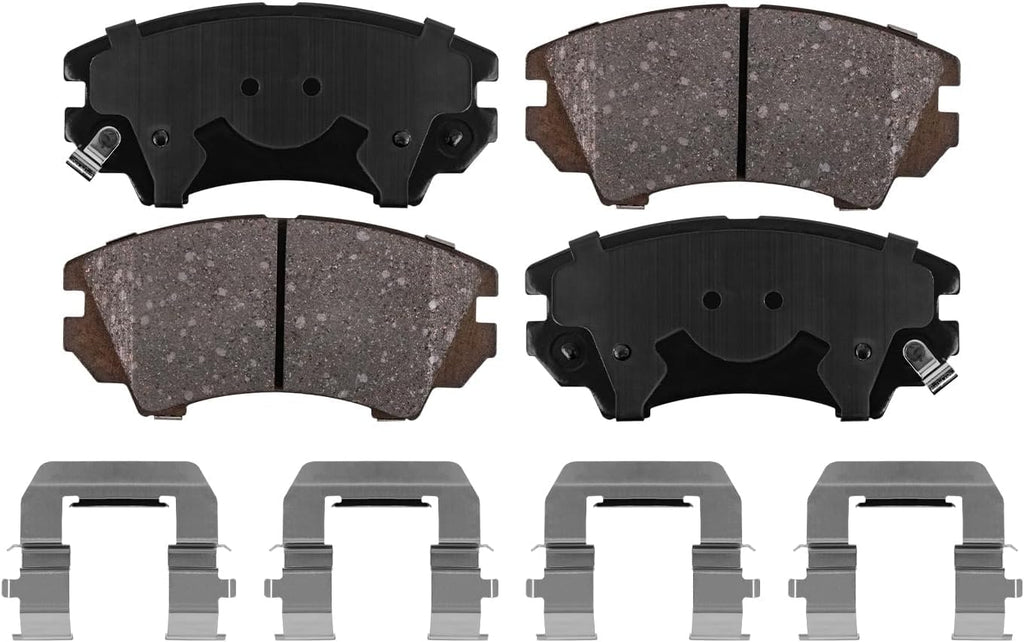 Detroit Axle - 3.6L Brake Kit for 2010-2015 Chevrolet Camaro, Front & Rear Disc Brake Rotors Ceramic Brakes Pads 2011 2012 2013 2014 Replacement: 12.64' inch FRONT, 12.40'' inch REAR Rotor