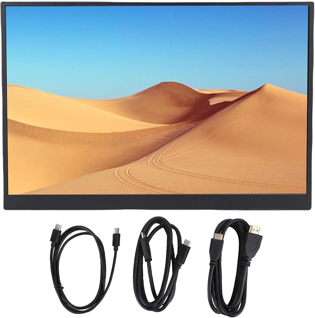 Zunate 16 Inch Portable 4K Computer Display with 120Hz Refresh Rate, USB C and Mini HD Ports, Dual Speakers, Eye Comfort Mode, External Monitor for Laptop Phone Gaming