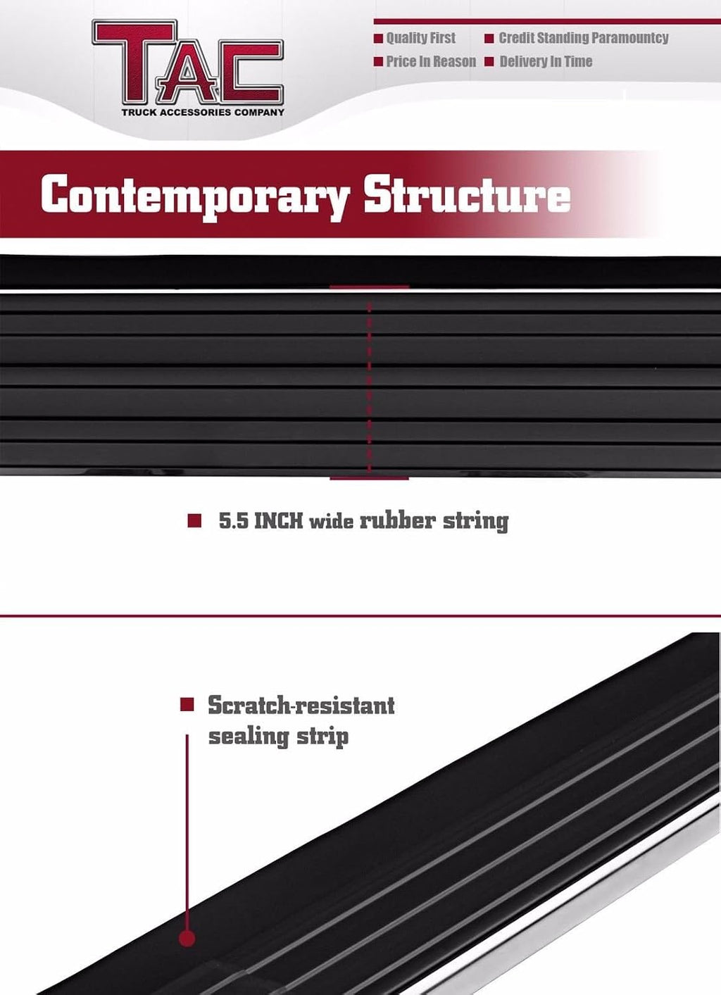 TAC Running Boards for 2005-2026 Nissan Frontier Crew Cab Aluminum Black Side Steps Nerf Bars