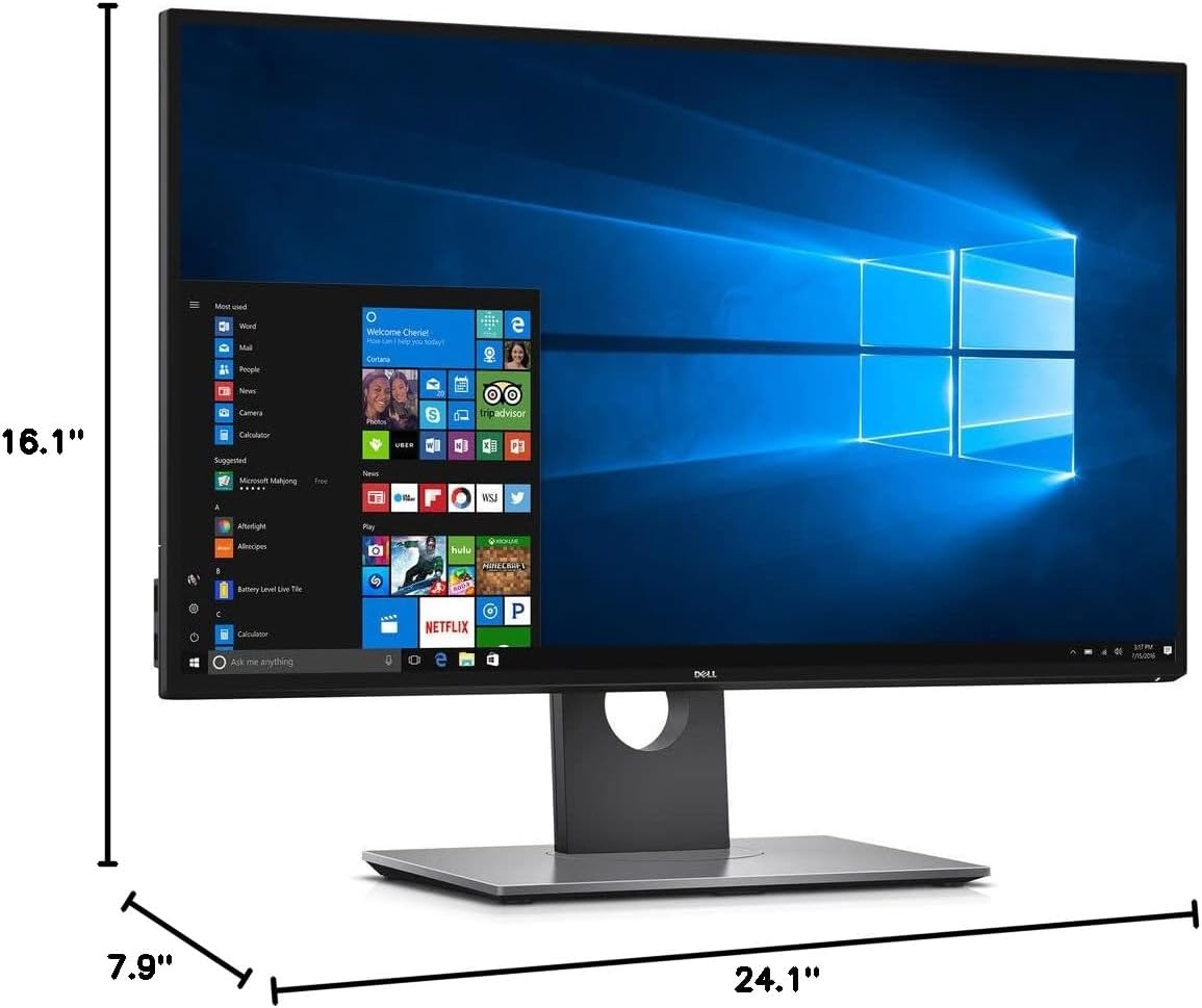 Dell UltraSharp U2717D 27-inch InfinityEdge Monitor LED-Lit Monitor (Renewed)