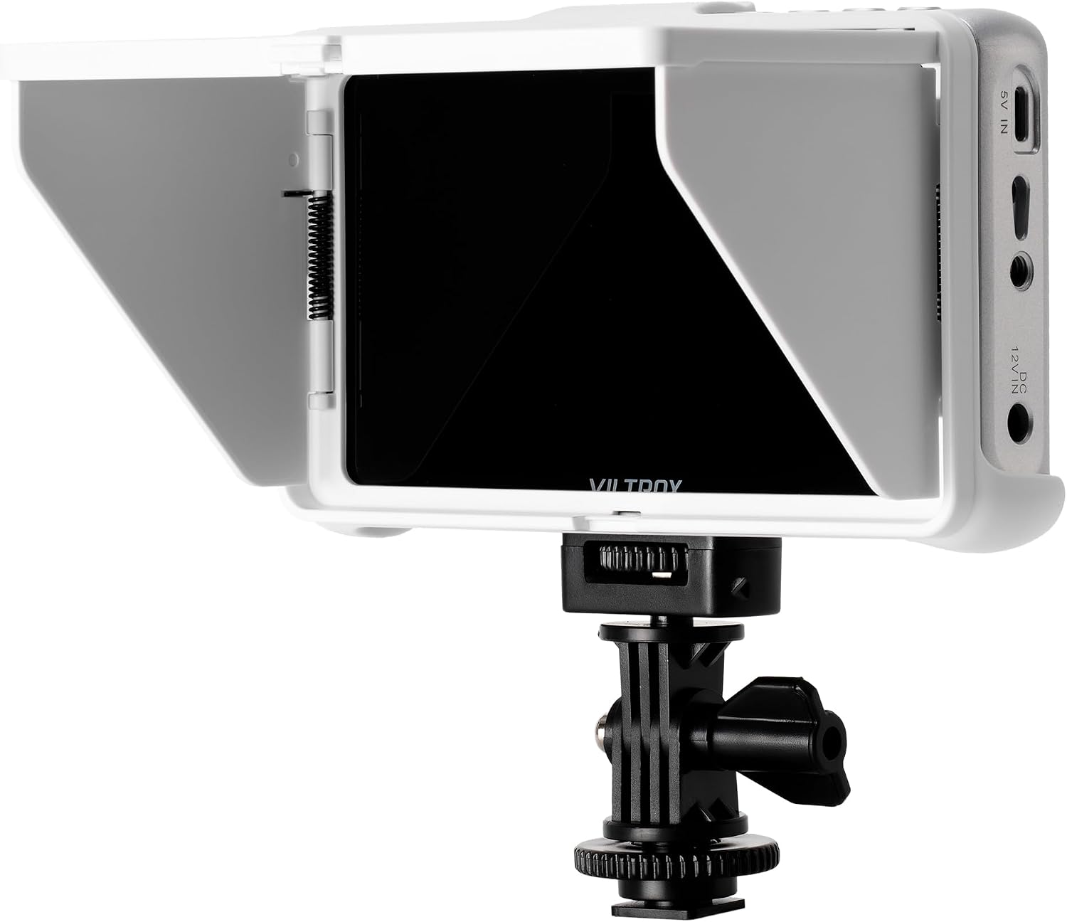 VILTROX 5.5 Inch Portable On-Camera Monitor, 4K Touchscreen HDMI Video Field Monitor, 1920×1080 Wide Viewing, Sunshade Hood, HDMI in and outputs, 3D LUTs (White)