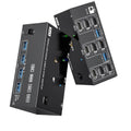 Triple Monitors KVM Switch 2 Displayport + HDMI USB 3.0 KVM Switch 8K@60Hz,4K@120Hz,Apply to 3 Monitors 2 Computers KVM Switch(203DH EU PLIG)