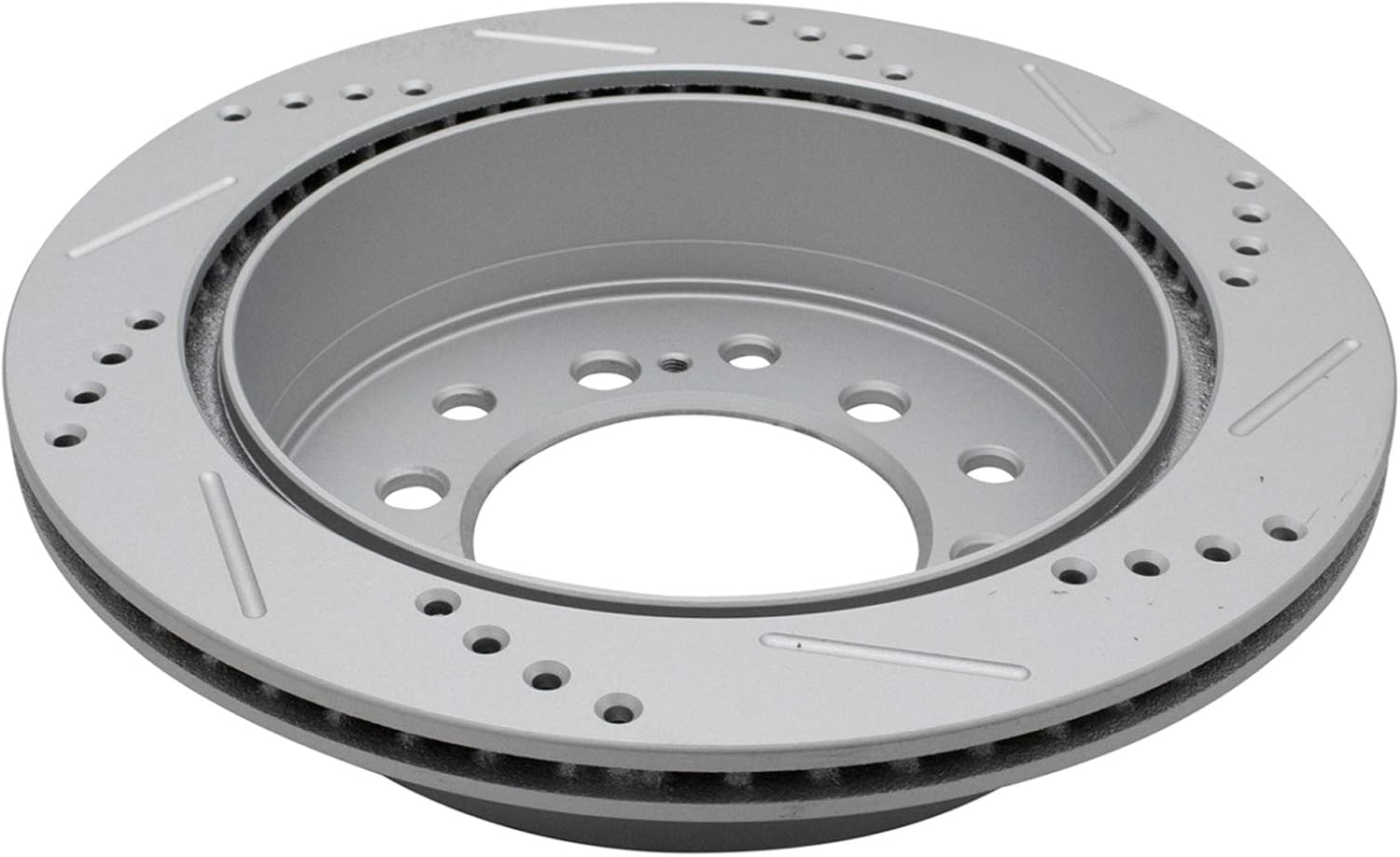 TRQ Performance Front and Rear Brake Rotor Set G Coated Drilled and Slotted Compatible with 2003-2009 Toyota 4Runner 2007-2009 FJ Cruiser