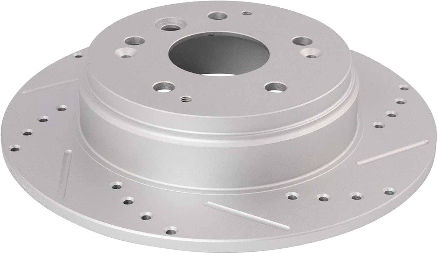 TRQ Performance Front and Rear Brake Rotor Set G Coated Drilled and Slotted Compatible with 2004-2008 Acura TL