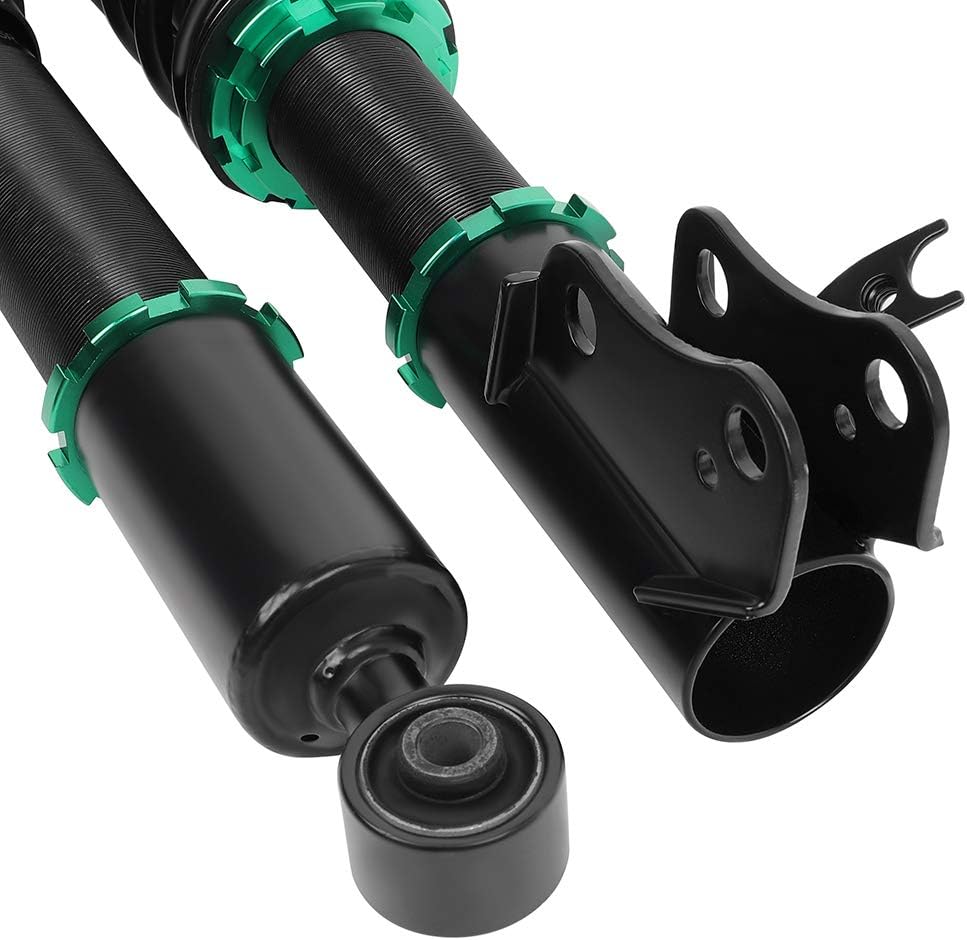 Coilover Struts Spring Shocks Adjustable Height Coilovers Suspension Struts Coil Spring Shocks and Struts Full Set Kits ECCPP Fit for 2006 2007 2008 2009 2010 2011 for Honda Civic - Green