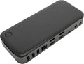 Targus USB C Hybrid/Universal Quad 4K Docking Station, Single 8K or Quad 4K UHD Display, 2 DisplayPort or 2 HDMI Ports, 100W Power Delivery (DOCK710USZ) Silver