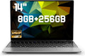 2026 Latest 14'' Laptop Compatible with Windows 11, 8GB RAM 256GB SSD, i3-6100U Processor, 1080P FHD Display, USB3.2 Gen1, Mini-HDMI, WiFi5, Bluetooth5, Webcam, TF Card Slot, Lightweight, Silver