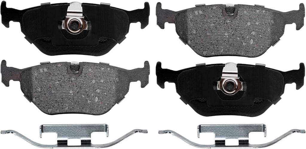 Detroit Axle - Brake Kit for E39 97-03 BMW 528i 01-03 525i Disc Brakes Rotors 1997 1998 1999 2000 2001 2002 2003 Ceramic Brake Pads Front and Rear Replacement