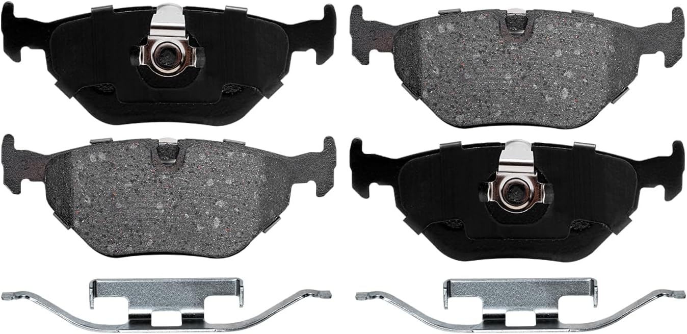 Detroit Axle - Brake Kit for E39 97-03 BMW 528i 01-03 525i Disc Brakes Rotors 1997 1998 1999 2000 2001 2002 2003 Ceramic Brake Pads Front and Rear Replacement