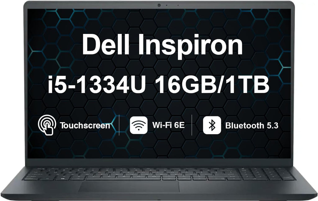 Dell Inspiron 15 3530 Business Laptop 15.6' Touchscreen FHD Display (Intel i5-1334U (Beat i7-1250U), 16GB DDR4, 1TB SSD, WiFi 6, HD Webcam, BT 5.3, Win11H)