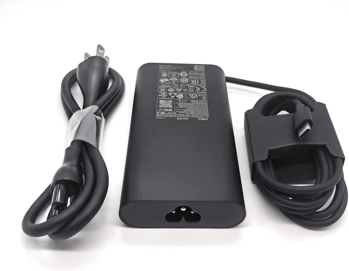 Dell 165W Laptop Charger USB C Type C GAN AC Power Adapter 5.89A 28V, Black, DA165PM210