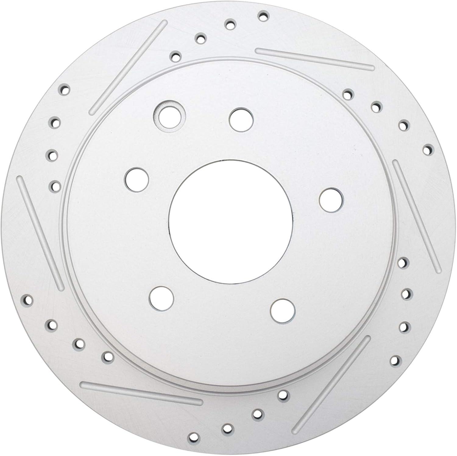 TRQ Performance Front and Rear Brake Rotor Set G Coated Drilled and Slotted Compatible with 2006 Nissan Altima 2005-2008 Nissan Maxima