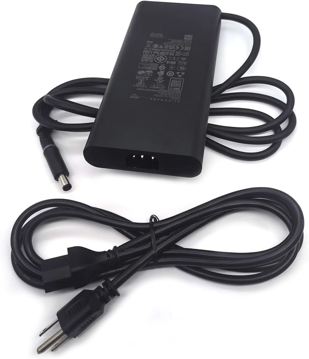 Dell Alienware Laptop Charger GAN 360W Barrel 7.4mm tip, Aliemware M18 R2 X16 R2 AC Adapter, Black, LA360PM230