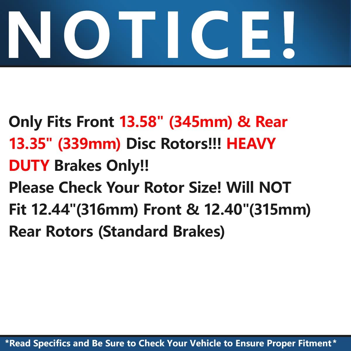 Detroit Axle - Brake Kit for 2008-2014 Cadillac CTS 2009 2010 2011 2012 2013 Brake Rotors Ceramic Brakes Pads Replacement: 13.58' inch Front & 13.34' inch Rear Rotors
