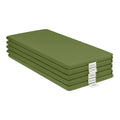 ECR4Kids SoftZone Rainbow Rest Mat, 2in, Sleeping Pad, Hunter Green, 5-Piece
