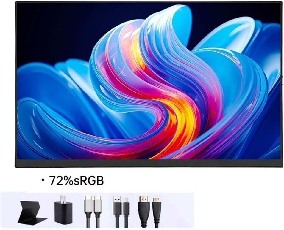 Portable Monitor for Laptop 16-inch Multi-Function Extended Screen Full HD 1080P 16:9 Portable Monitor Portable Gaming Monitor