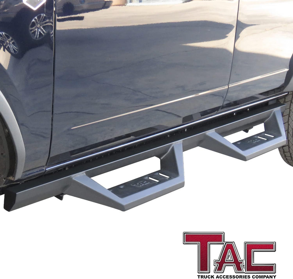 TAC Sidewinder Running Boards Fit 2021-2026 Ford Bronco 4 Door 4' Drop Side Step Nerf Bar Rocker Slider Exterior Accessories 2pcs