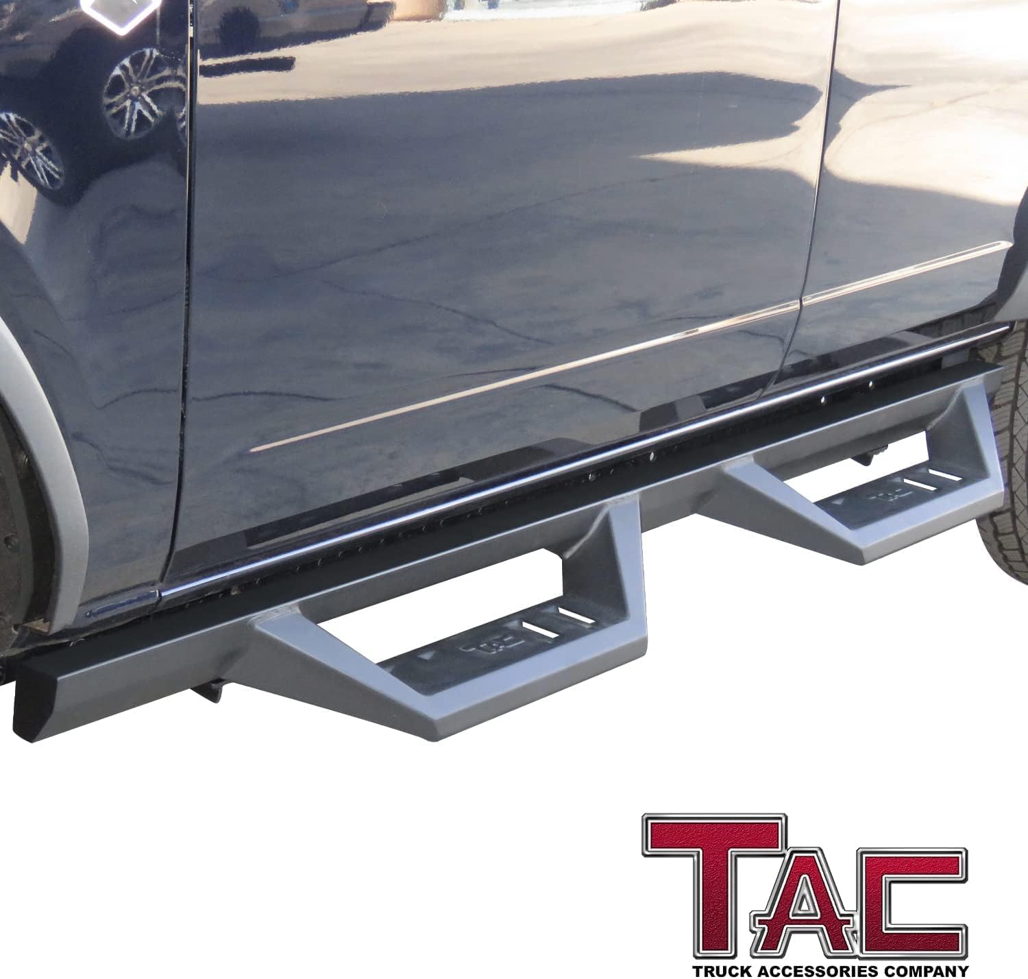 TAC Sidewinder Running Boards Fit 2021-2026 Ford Bronco 4 Door 4' Drop Side Step Nerf Bar Rocker Slider Exterior Accessories 2pcs