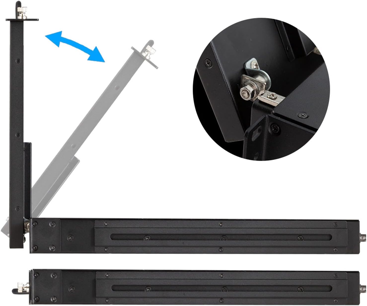 17.3 Inch 1RU Pull Out Rack Mount Monitor Full HD 1920x1080 SC173-HSD-56(HDMI/SDI)