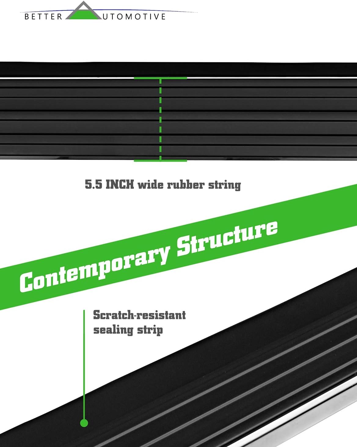 Running Boards Side Steps Compatible with 2022-2026 Nissan Pathfinder SUV 5.5' Aluminum Black Nerf Bars Step Rails Exterior Accessories 2 Pieces