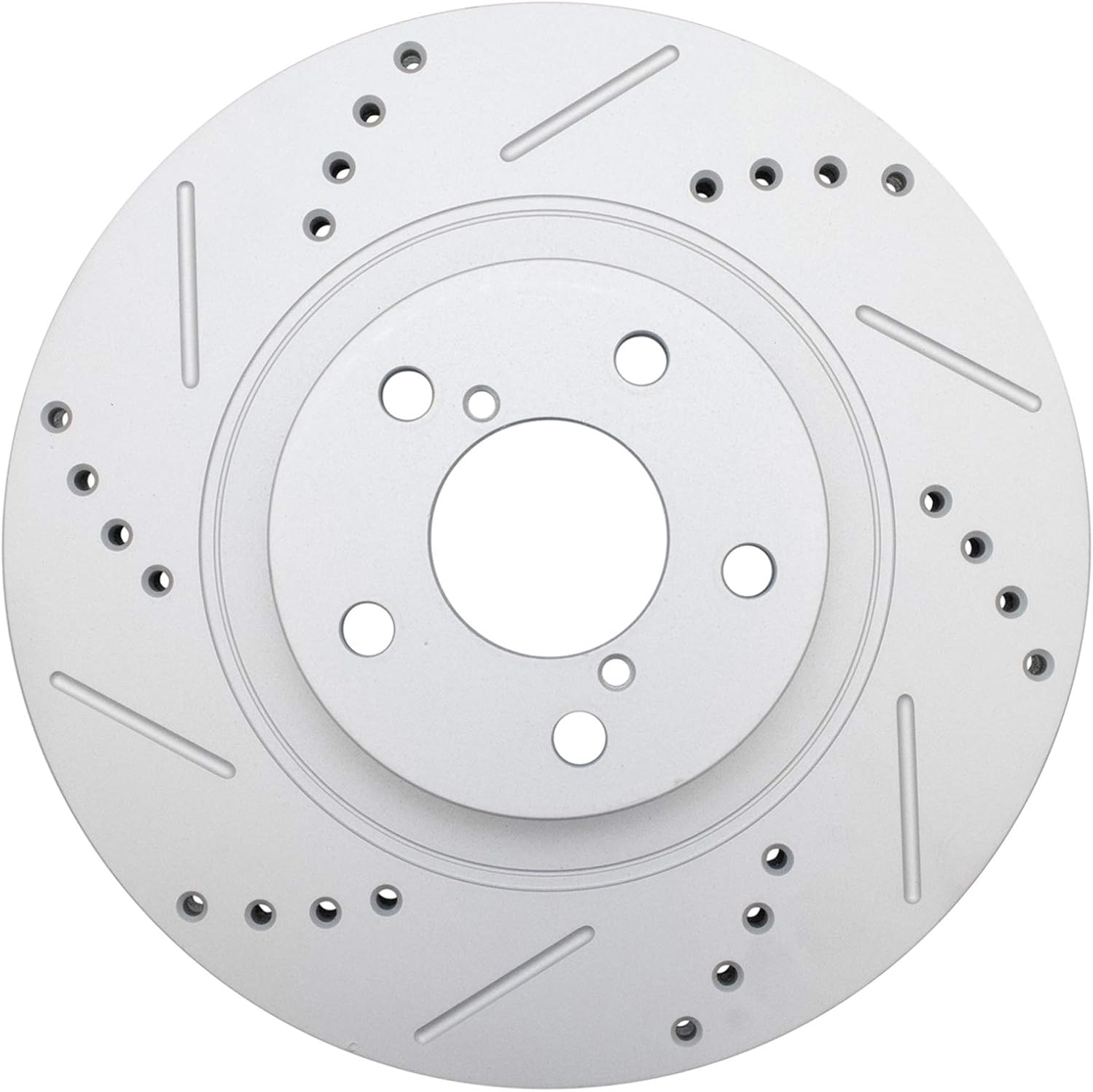 TRQ Performance Front and Rear Brake Rotor Set G Coated Drilled and Slotted Compatible with 2013-2016 Scion FR-S 2013-2023 Subaru BRZ 2017-2020 Toyota 86