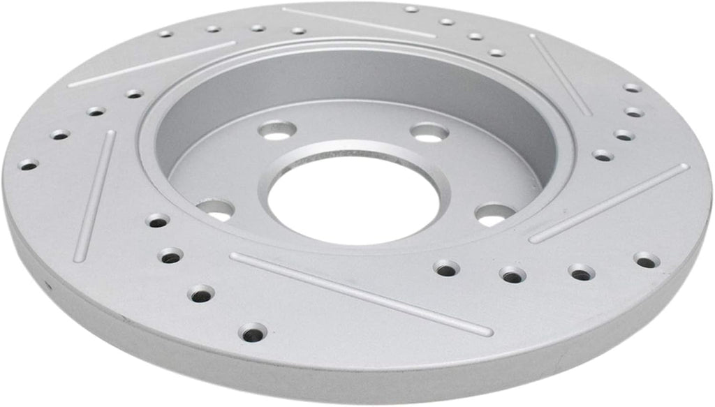 TRQ Performance Front and Rear Brake Rotor Set G Coated Drilled and Slotted Compatible with 2011-2013 Chevrolet Impala 2014-2016 Impala Limited