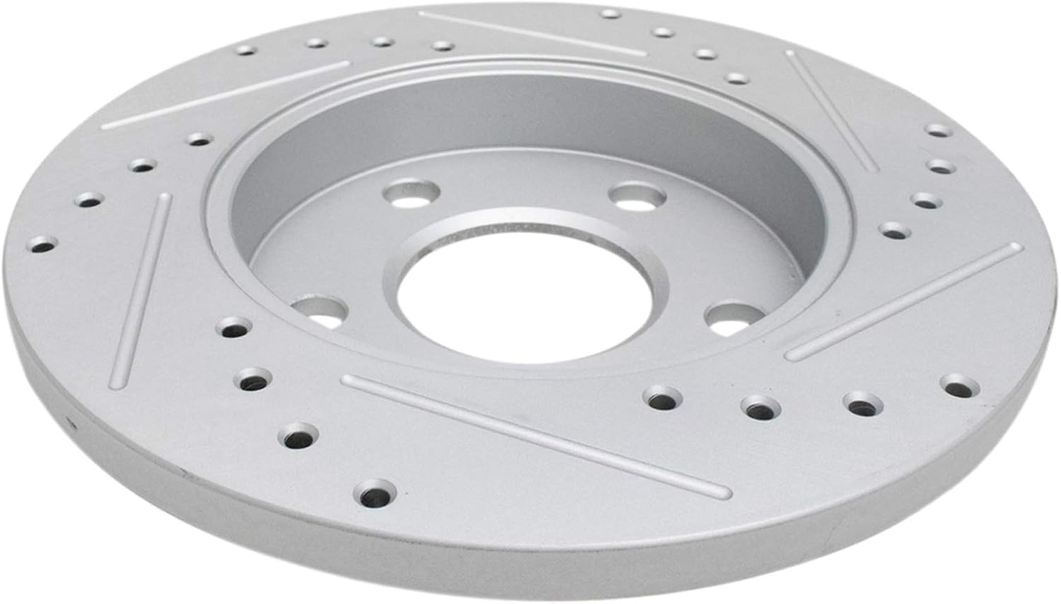 TRQ Performance Front and Rear Brake Rotor Set G Coated Drilled and Slotted Compatible with 2011-2013 Chevrolet Impala 2014-2016 Impala Limited