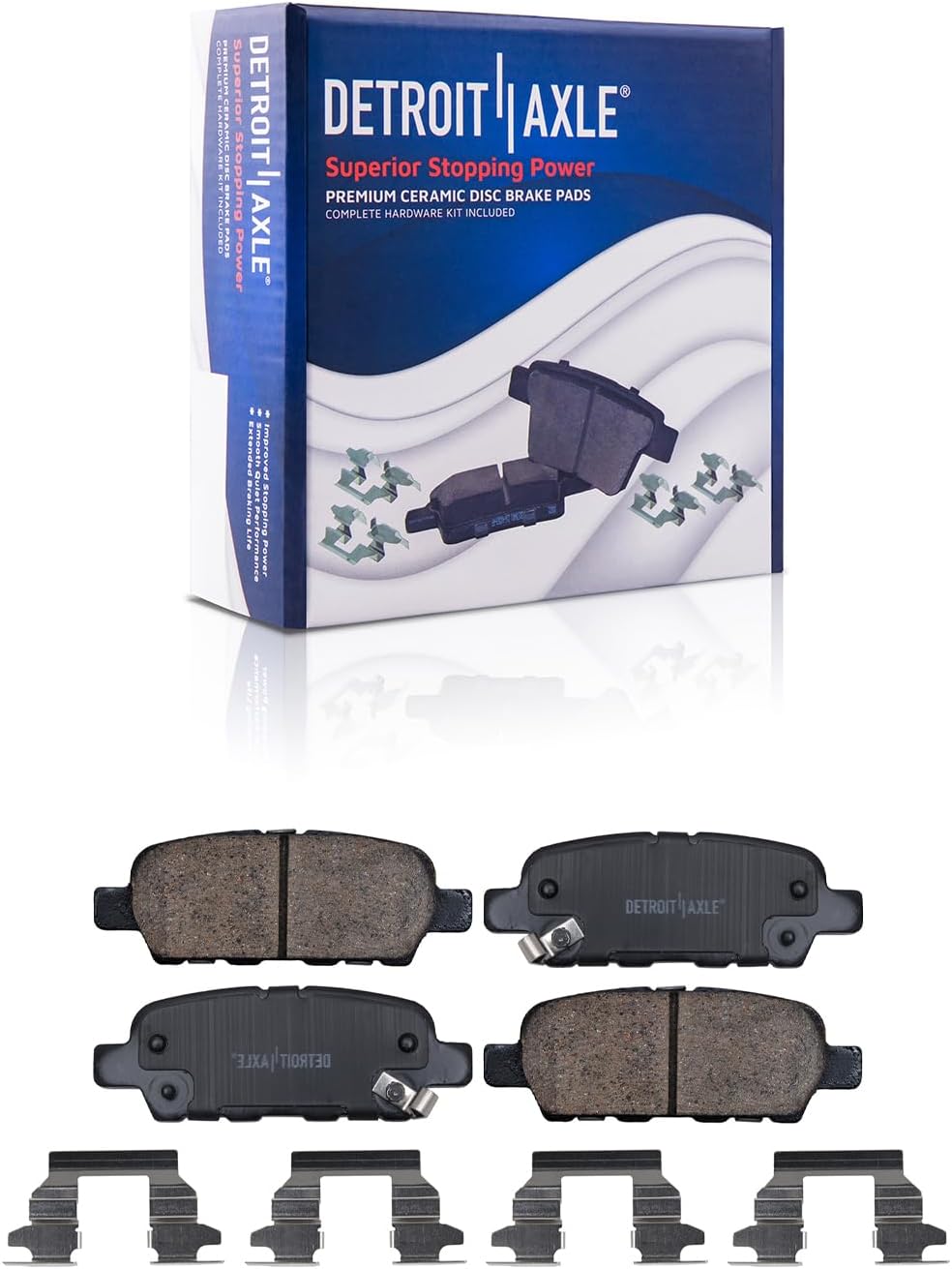 Detroit Axle - Brake Kit for Nissan Maxima 2016 2017 2018 2019 2020 2021 2022 2023 Disc Brake Rotors Ceramic Brakes Pads Front & Rear Replacement