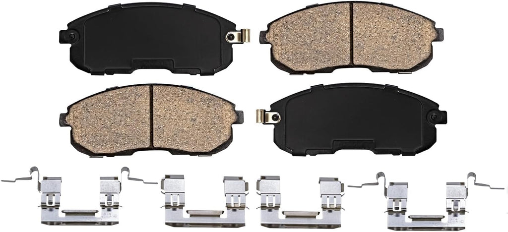Detroit Axle - Front Disc Brake Calipers + Ceramic Brake Pads Replacement for Infiniti I35 Nissan Maxima Altima - 4pc Set