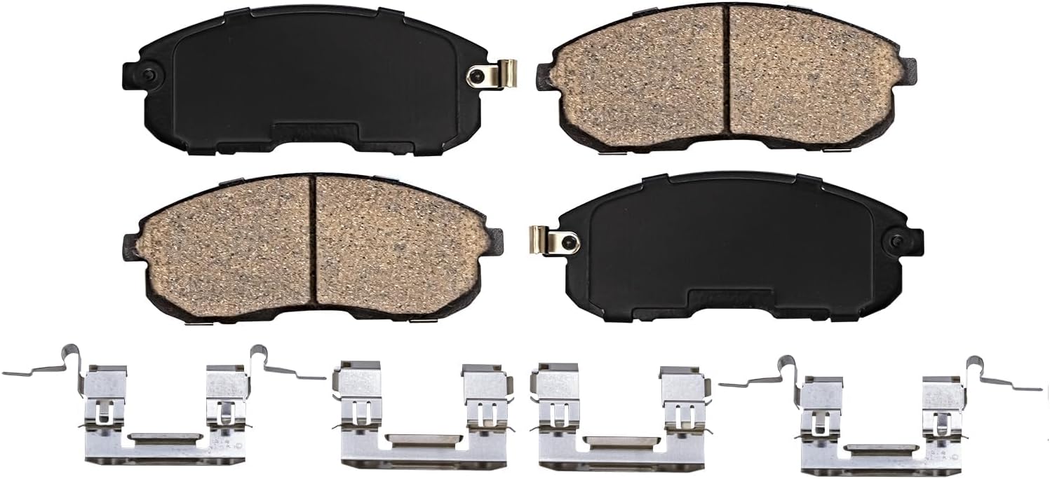Detroit Axle - Front Disc Brake Calipers + Ceramic Brake Pads Replacement for Infiniti I35 Nissan Maxima Altima - 4pc Set