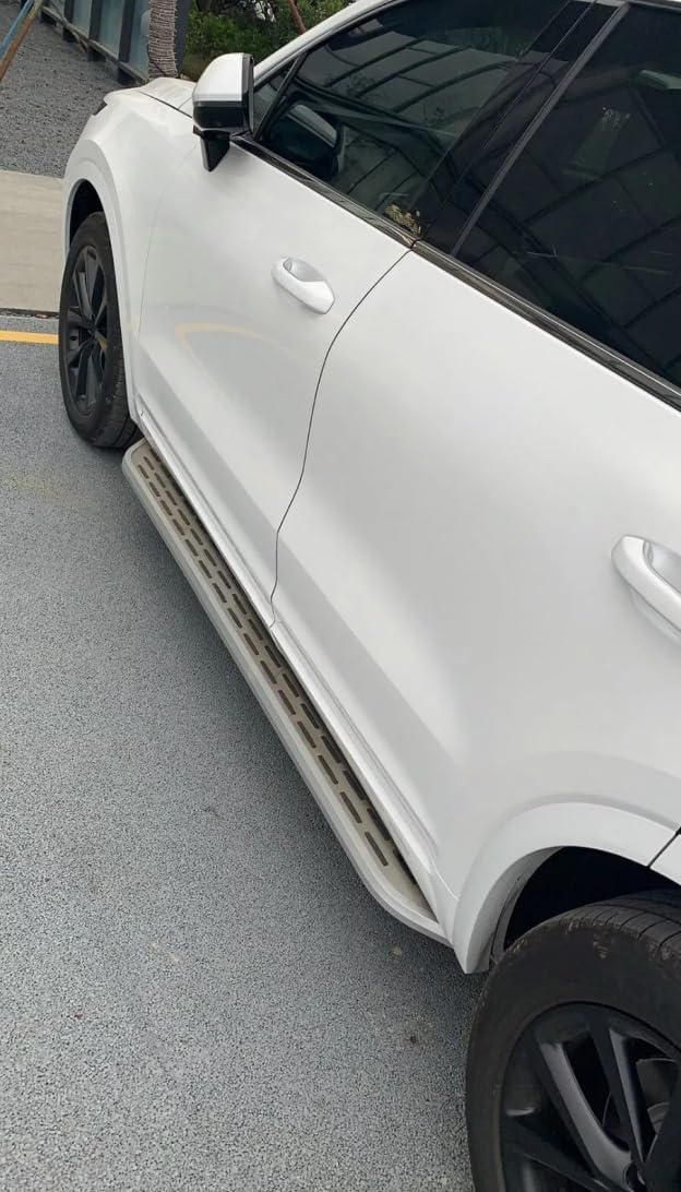 2PCS Side Steps Running Boards Nerf Bars Pedal Protector for Lexus TX 350 500h 550h 2024 2025 2026 Aluminum and ABS Plastic Silver