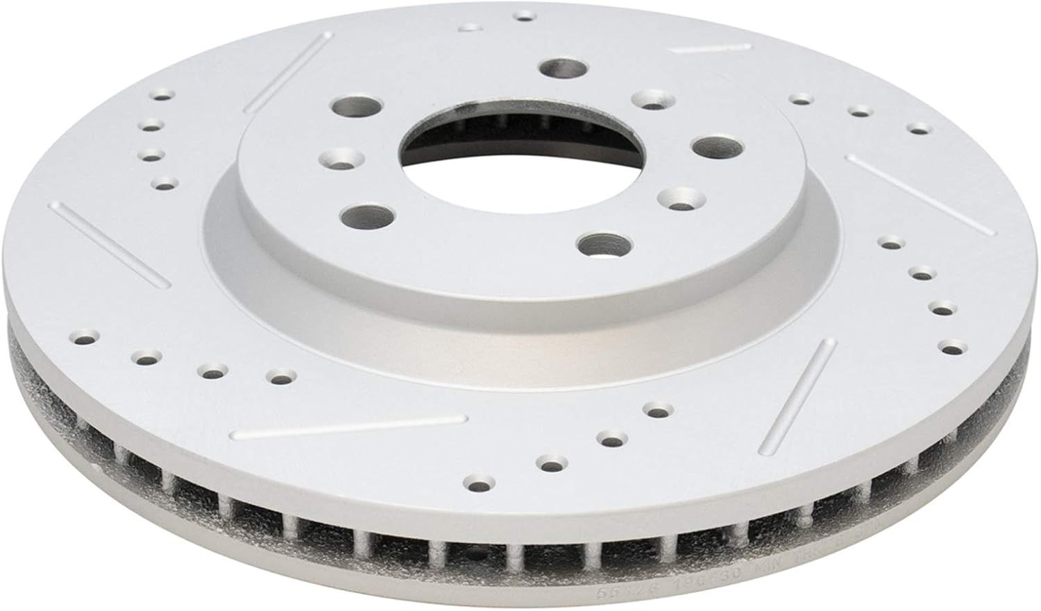 TRQ Performance Front and Rear Brake Rotor Set G Coated Drilled and Slotted Compatible with 2006-2010 Chevrolet Impala 2006-2007 Monte Carlo