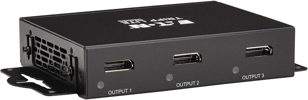Tripp Lite Series 3-Port DisplayPort Splitter for 3 Monitors, 4K@60Hz Video, 1 in 3 Out, DP 1.4, MST Hub, TAA Compliant, Plug-and-Play, 1-Year Warranty (B156-003-8K)