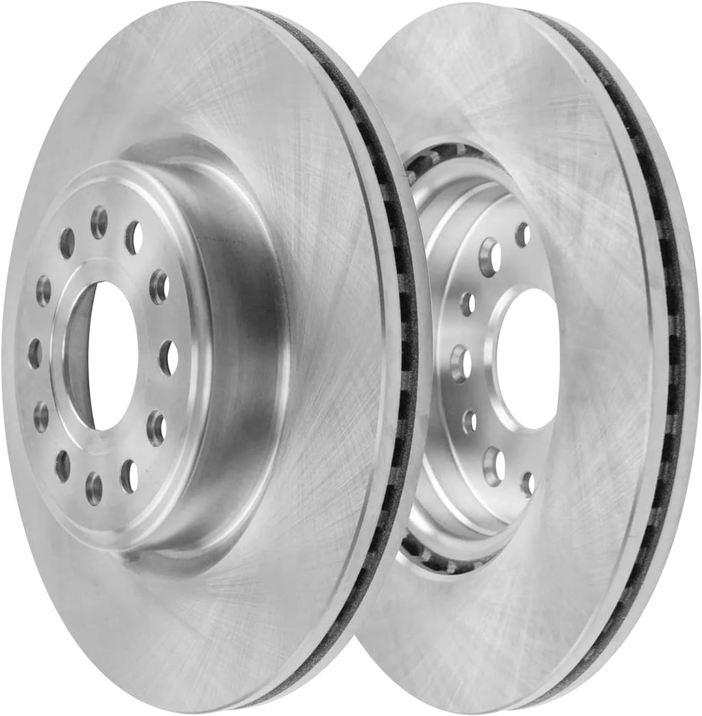 Detroit Axle - Front Brake Rotors for 2019 2020 2021 2022 2023 2024 2025 Ram 1500 Disc Brake Rotors Replacement : 14.88' inch Brakes Rotors