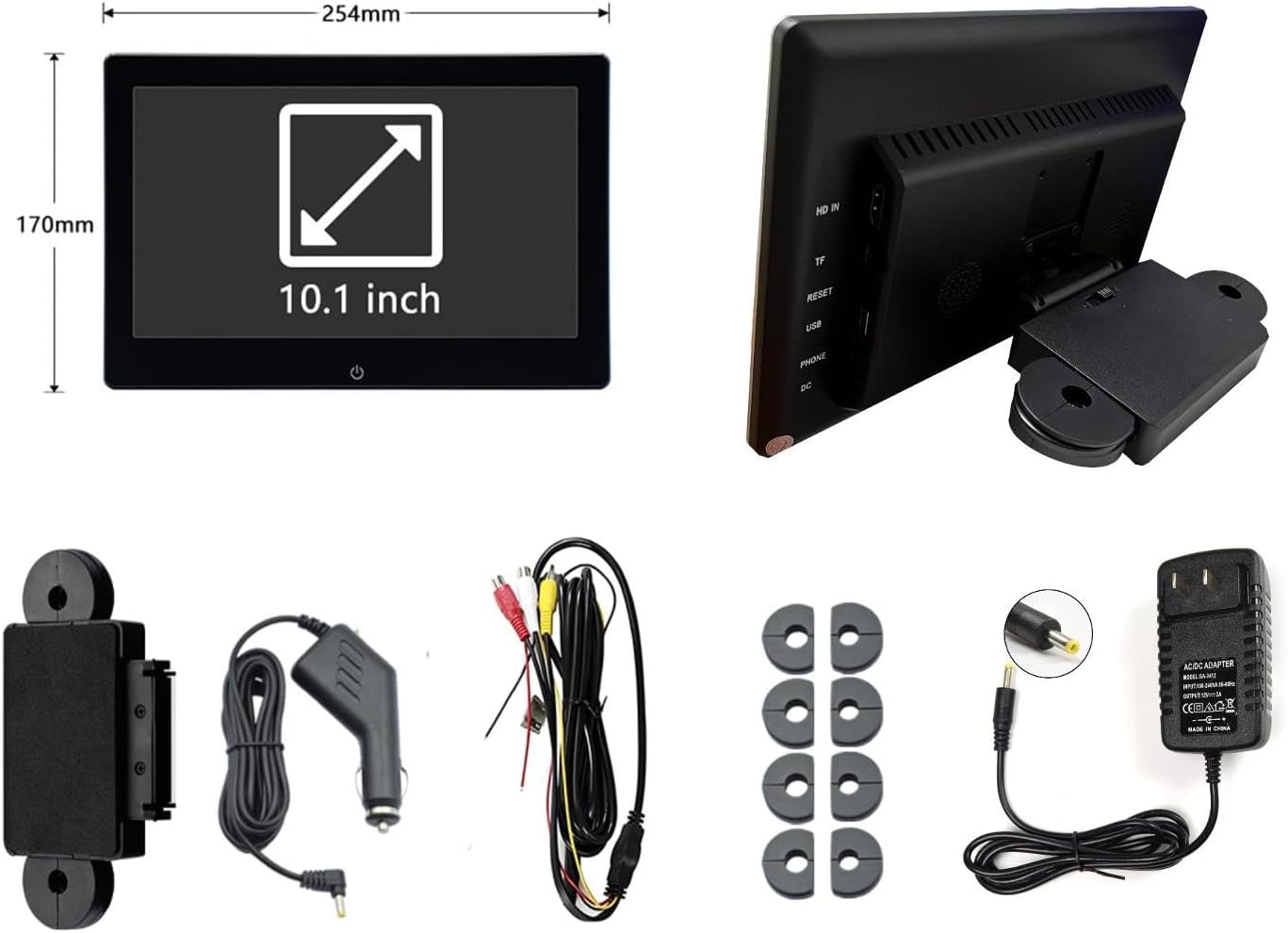 10.1 Inch 4K Android 13 NOAUKA Car TV Headrest Monitor for Cars Back seat,Support Phone Wireless Mirror Link Touch Screen,HDMI Input,USB/SD Card Tablet Portable Multi-Media Video Player,WiFi2+32G 2PCS