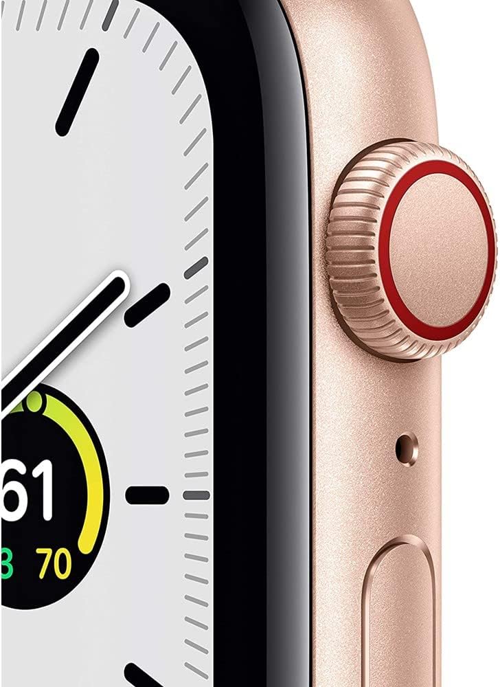Apple Watch Series SE 44mm Gold Aluminum (GPS+Cellular) - MYEP2LL/A (Renewed)