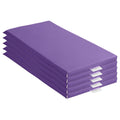 ECR4Kids SoftZone Rainbow Rest Time Mat with Name Tag, Sleeping Pad, Purple, 5-Piece