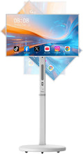 32-inch Smart Rolling TV Monitor with Wheels, FHD Touch Screen, Android TV (4GB+64GB), Built-in Battery, Full Swivel Rotation, Support Google Store, AirPlay & Screen Share