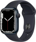 Apple Watch Series 7 (GPS, 45mm) Midnight Aluminum Case with Midnight Sport Band (Renewed)