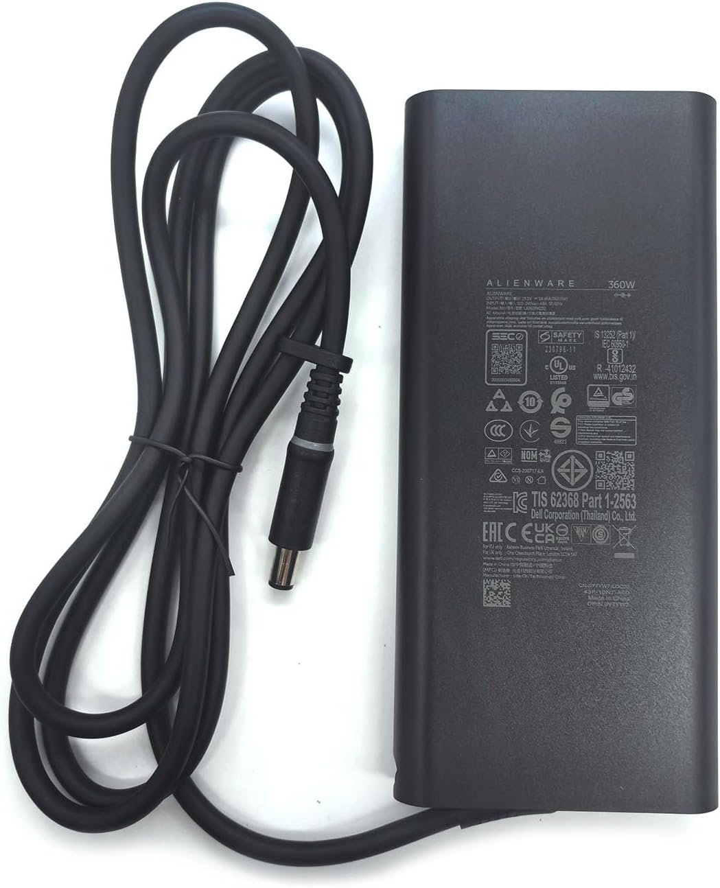 Dell Alienware Laptop Charger GAN 360W Barrel 7.4mm tip, Aliemware M18 R2 X16 R2 AC Adapter, Black, LA360PM230