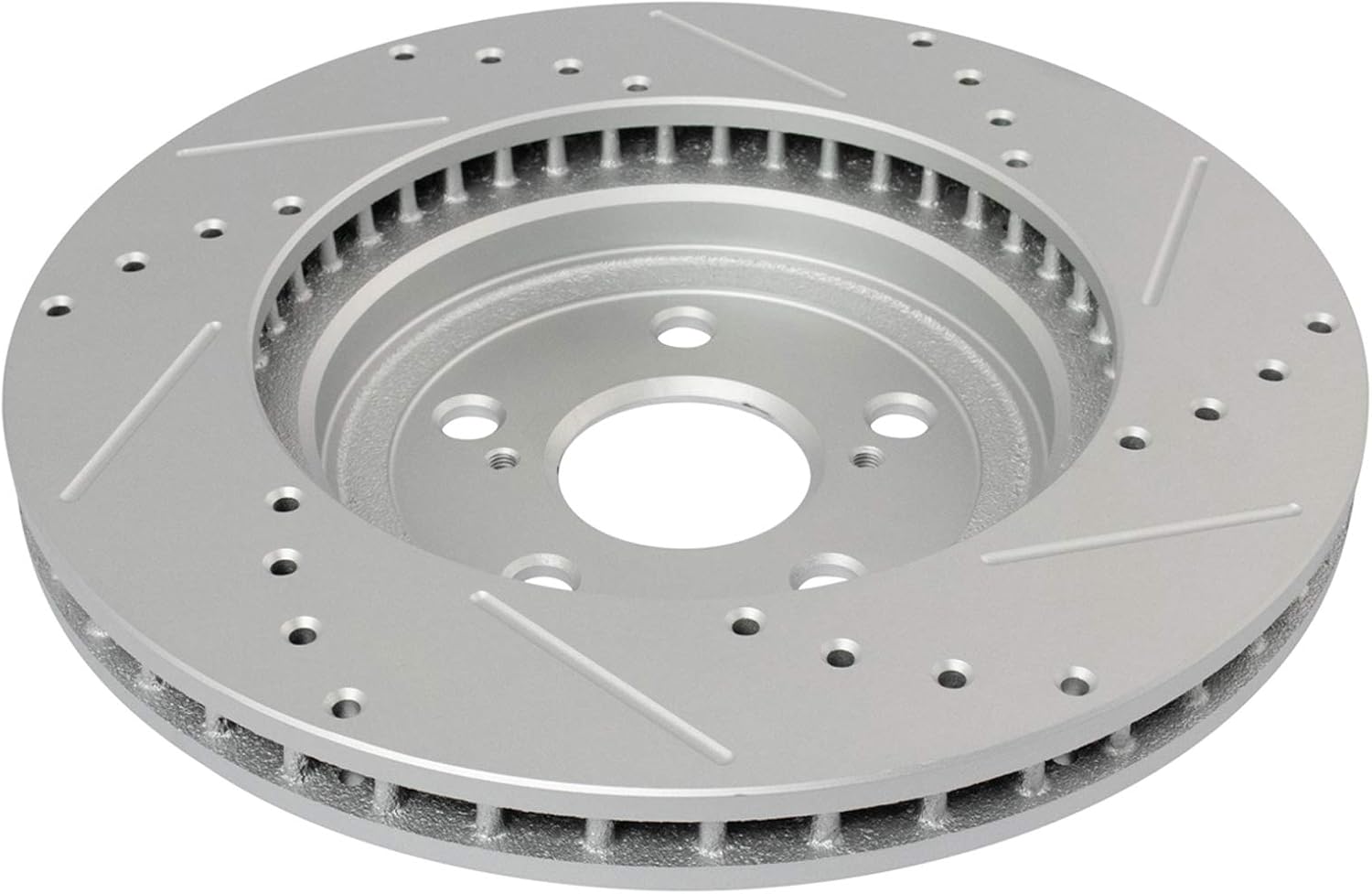 TRQ Performance Front and Rear Brake Rotor Set G Coated Drilled and Slotted Compatible with 2004-2006 Lexus RX330 2007-2009 RX350 2006-2008 RX400h 2006-2007 Toyota Highlander