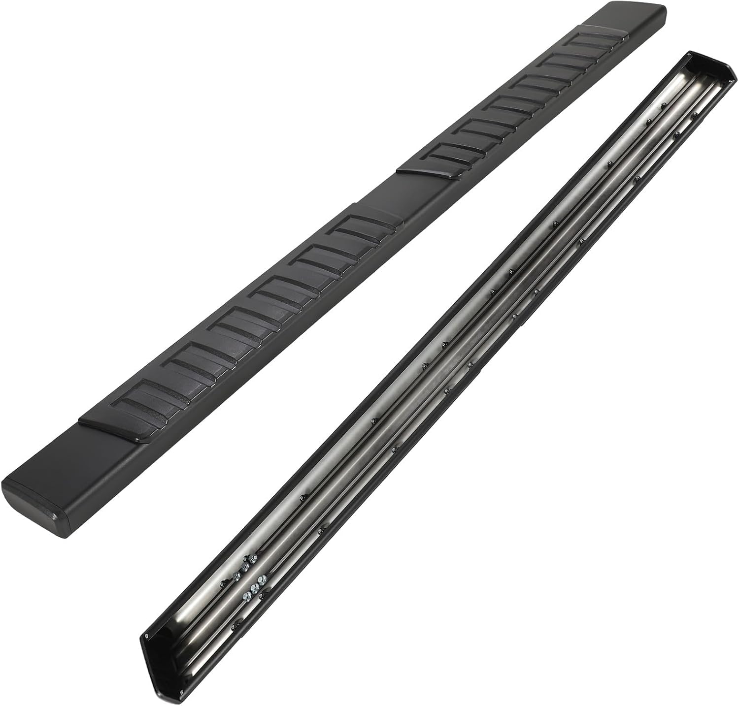 PZ 6' Running Boards Side Steps Compatible with 2019-2026 Chevy Silverado/GMC Sierra 1500 Crew Cab,2020-2026 Silverado/Sierra 2500/3500HD,500LBS No Drill Truck Running Boards Direct Fit Nerf Bar