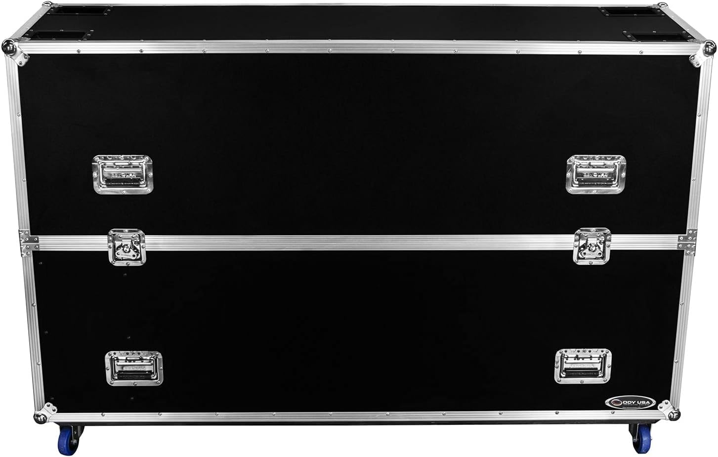 Dual 75' Flat Screen Monitor Case with Casters