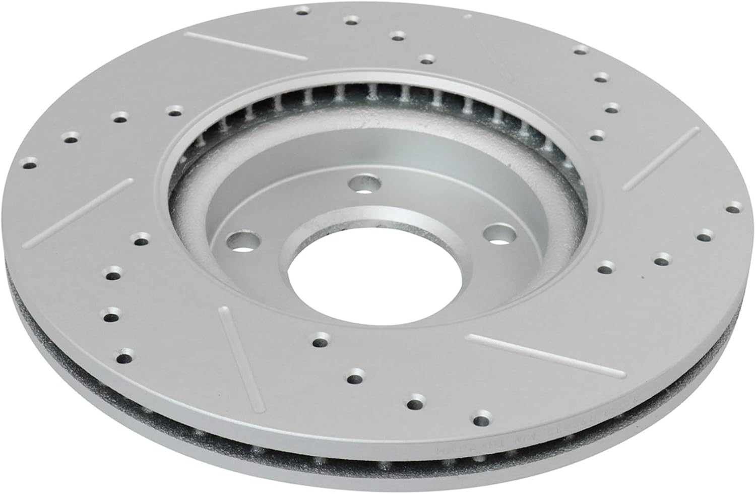 TRQ Performance Front and Rear Brake Rotor Set G Coated Drilled and Slotted Compatible with 2004-2013 Mazda 3