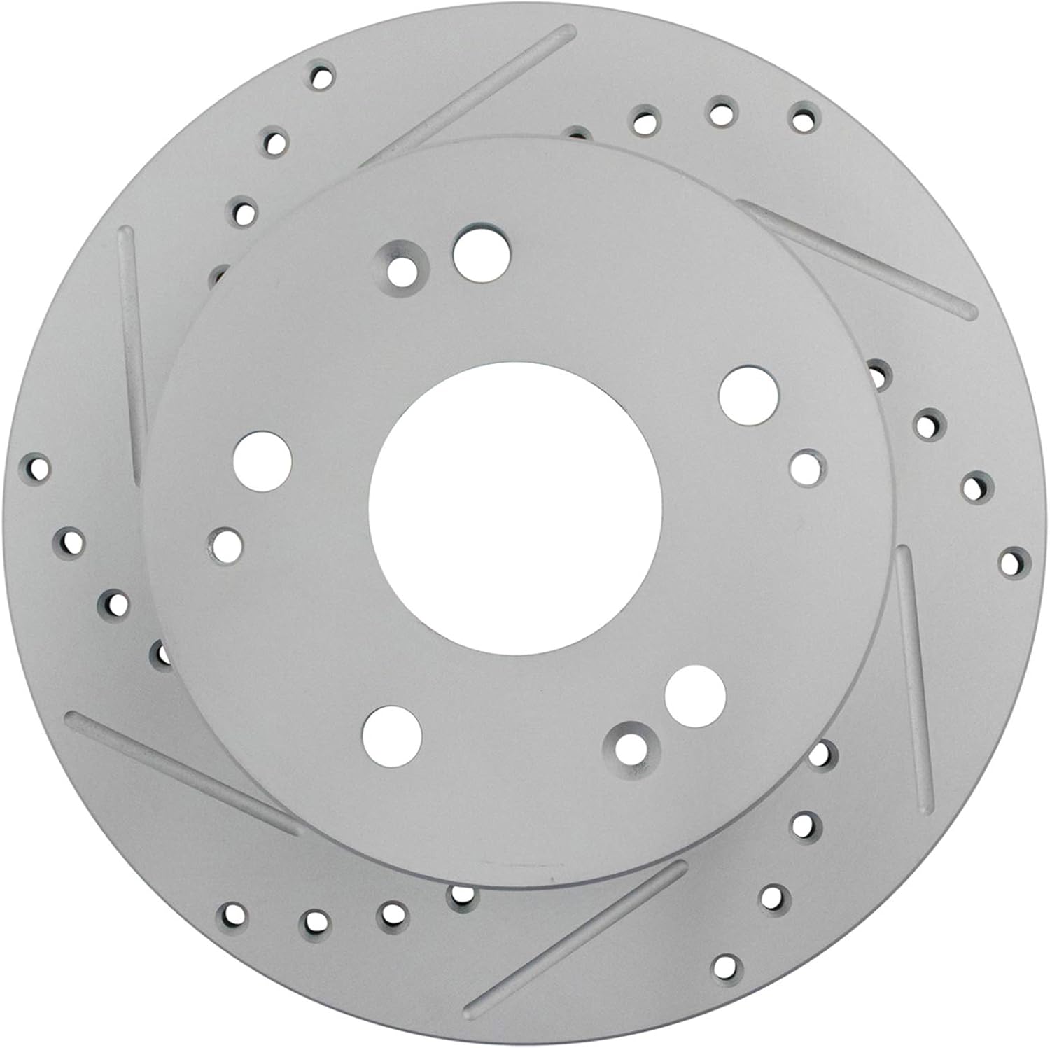 TRQ Performance Front and Rear Brake Rotor Set G Coated Drilled and Slotted Compatible with 1997-2001 Acura Integra