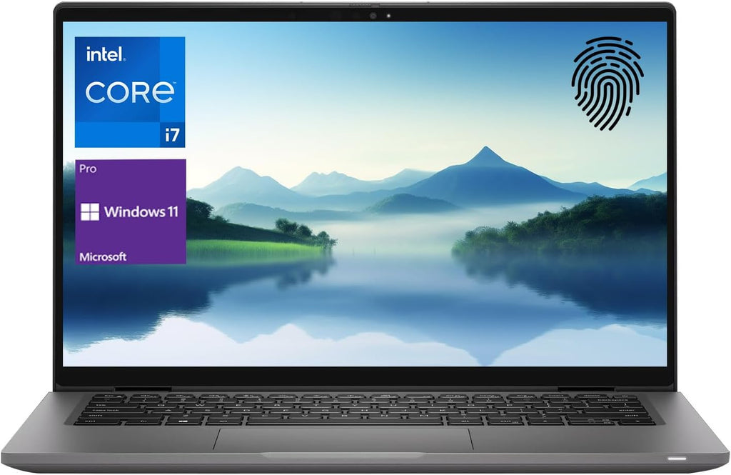 DELL Latitude 7430 Business Laptop, 14' FHD Touchscreen, Intel Core i7-1265U, 16GB RAM, 1TB SSD, Fingerprint Reader, Backlit Keyboard, IR Camera, HDMI, Wi-Fi 6, Windows 11 Pro, Grey