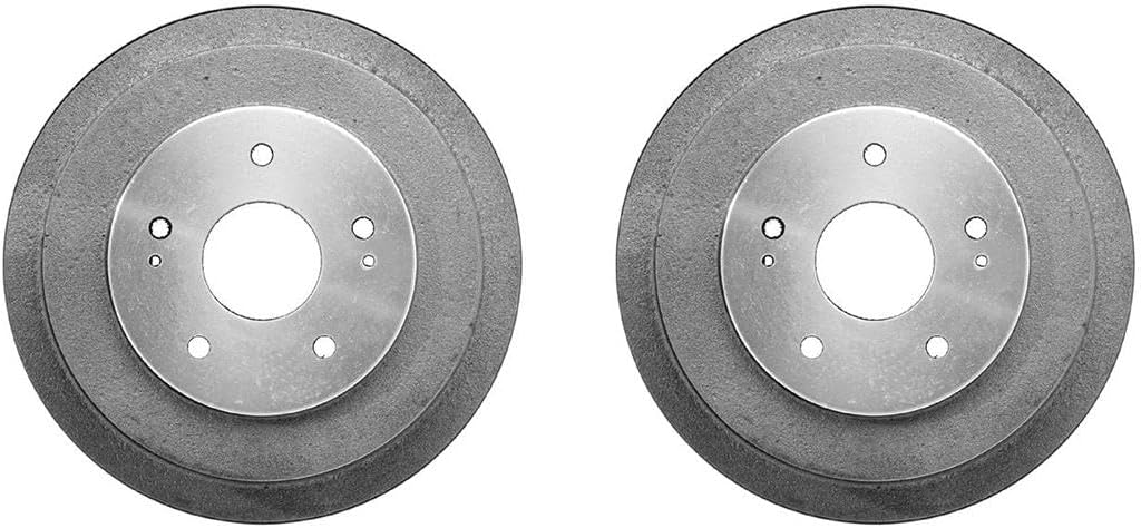 Rear Brake Drum 2 Piece Pair Set Replacement Brake Kit fits Honda Civic 1.8L 2006 2007 2008 2009 2010 2011 2012 2013 2014