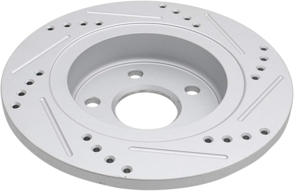 TRQ Performance Front and Rear Brake Rotor Set G Coated Drilled and Slotted Compatible with 2011-2015 Chevrolet Cruze 2016 Cruze Limited 2014-2016 Sonic