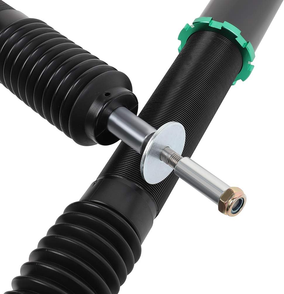 Coilover Struts Spring Shocks Adjustable Height Coilovers Suspension Struts Coil Spring Shocks and Struts Full Set Kits ECCPP Fit for 2006 2007 2008 2009 2010 2011 for Honda Civic - Green
