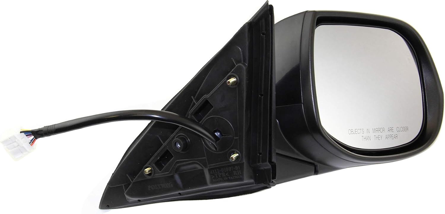Kool Vue Passenger Side Power Heated Mirror for Acura TSX 2009-2014, Signal Light & Memory, Paintable, Automotive Exterior Accessories, Passenger Side Mirror Replacement